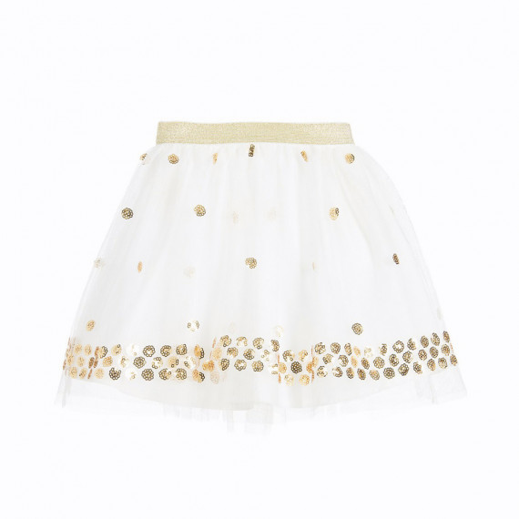 Baby Girls White Tulle Skirt