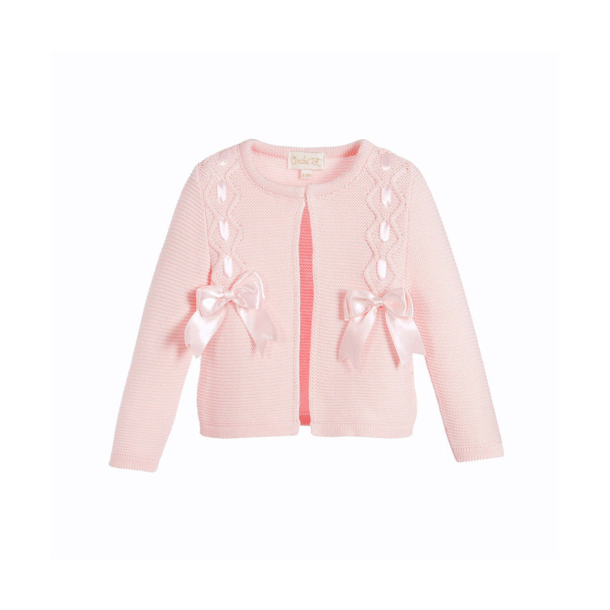 Girls Cotton Cardigan with Bows