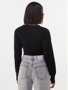 Open knit cropped sweater