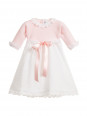 Baby Girls Pink & White Cotton Day Gown