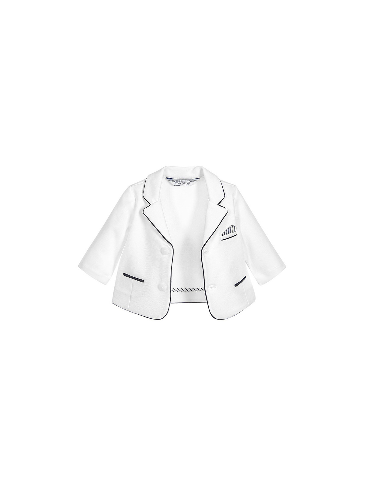 Baby Boys Ivory Jersey Blazer