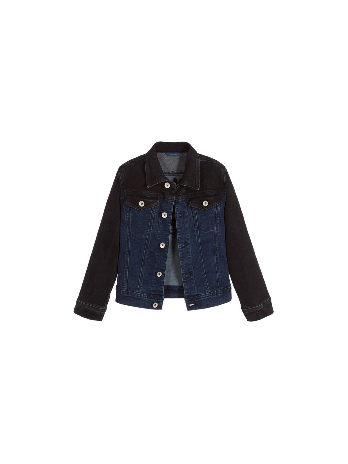 Boys Black & Blue Denim Jacket