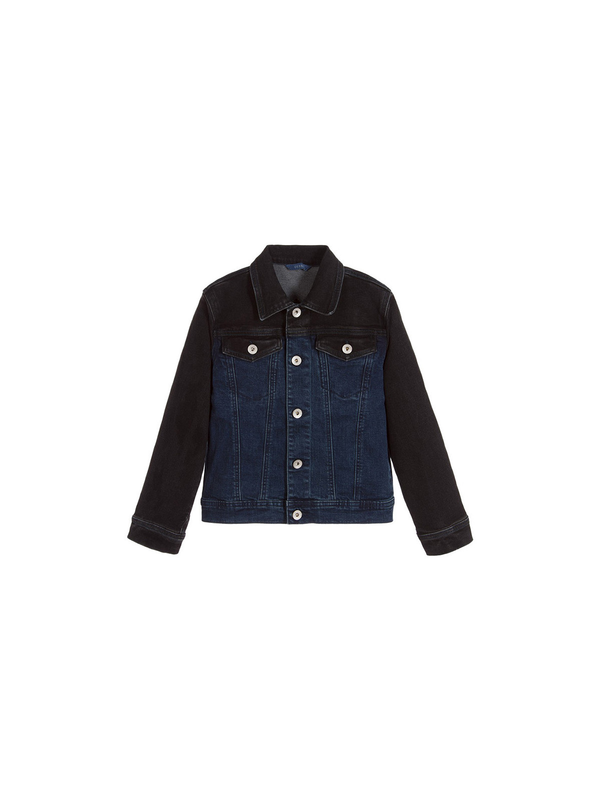 Boys Black & Blue Denim Jacket