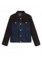 Boys Black & Blue Denim Jacket