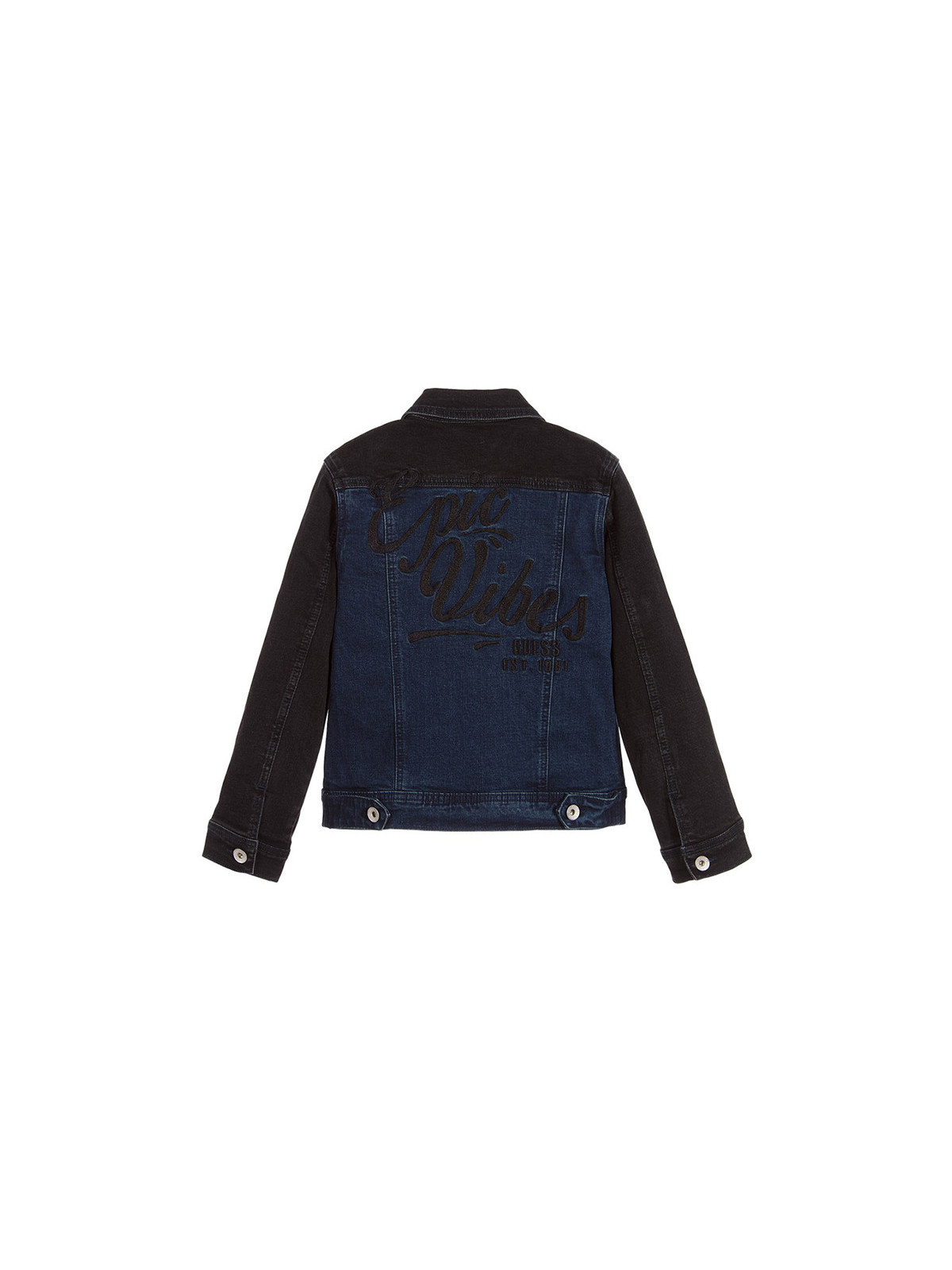 Boys Black & Blue Denim Jacket