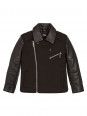 Boys Black Biker Jacket